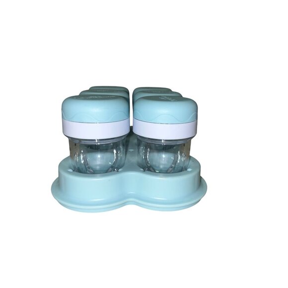 NutriBullet Baby Food Storage Set 6 Cups Date Dial Tray Freezer Safe Used - Picture 4 of 10